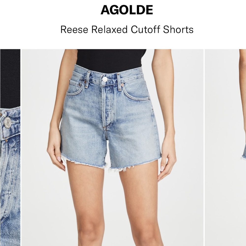 Agolde Reece relaxed jeans shorts 28 never worn